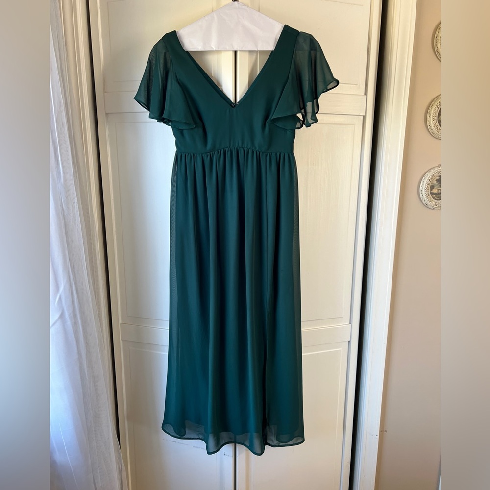 Birdy Grey Emerald Green Bridesmaid Dress. Size S.